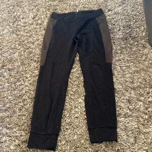Free people black panel pants